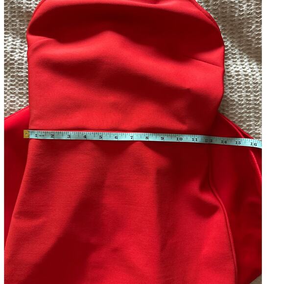 NWT Mew Mews Milada Bow Bandage Split Dress in Red Small - Picture 6 of 9